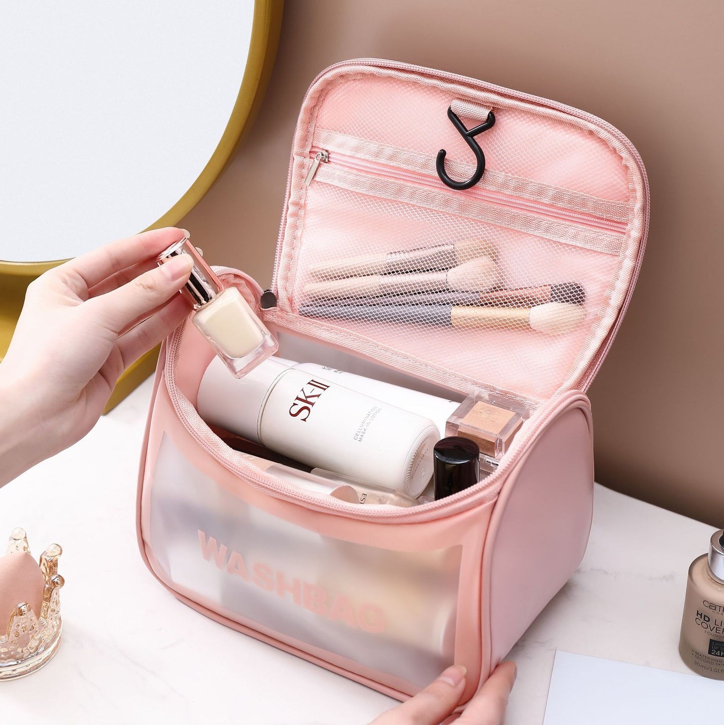 Transparente Reise-Waschtasche Brehn
