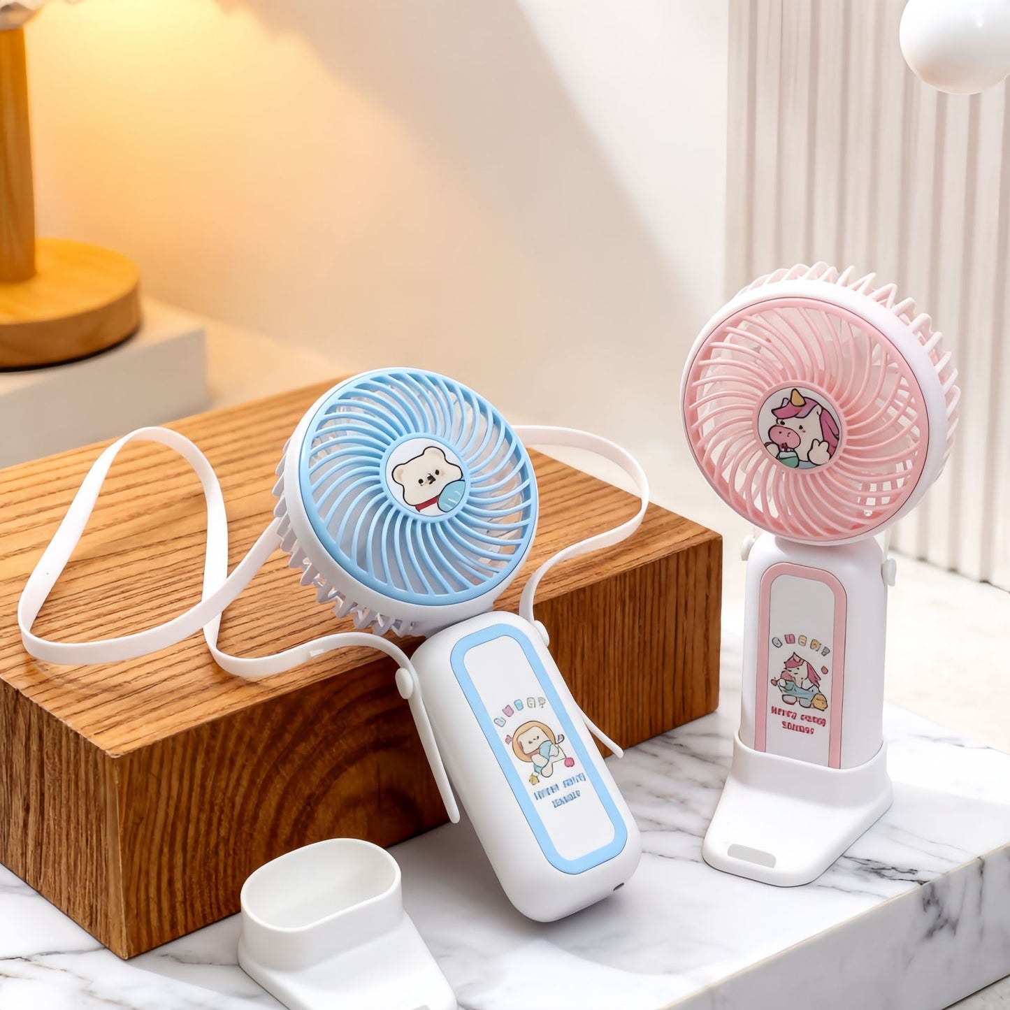 Damen Tragbarer USB Handventilator mit verspieltem Tierdesign Brehn