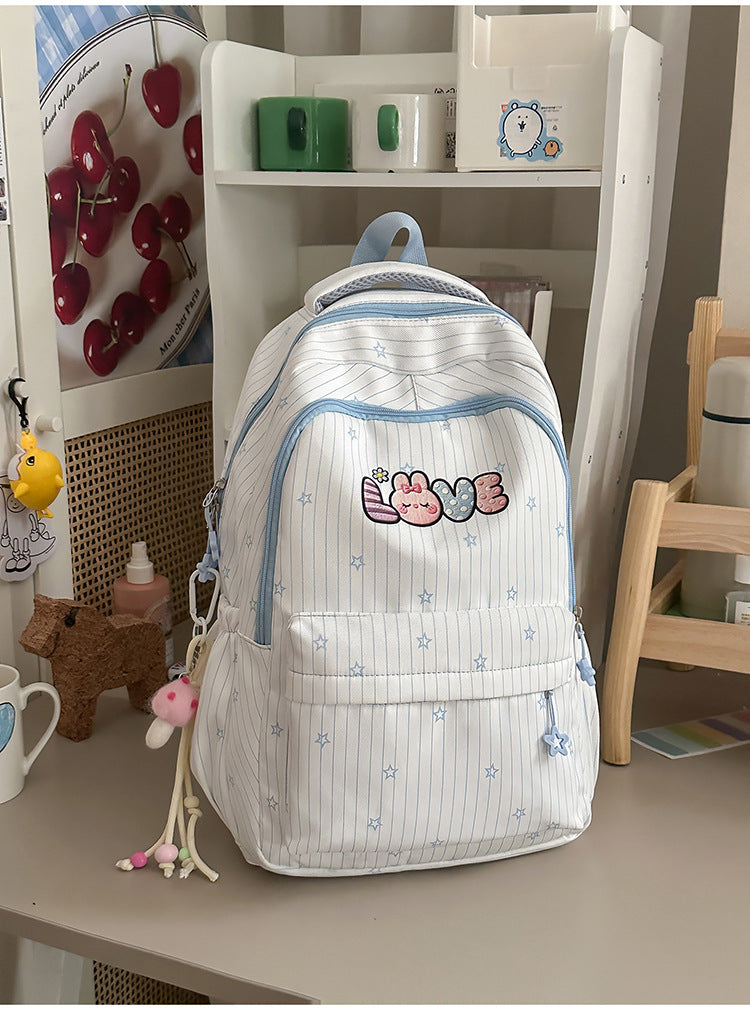 Verspielt Bestickter Schulrucksack Brehn