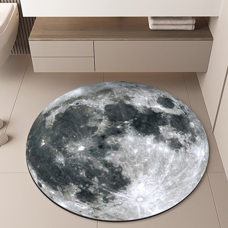Mond-Themen runder Teppich