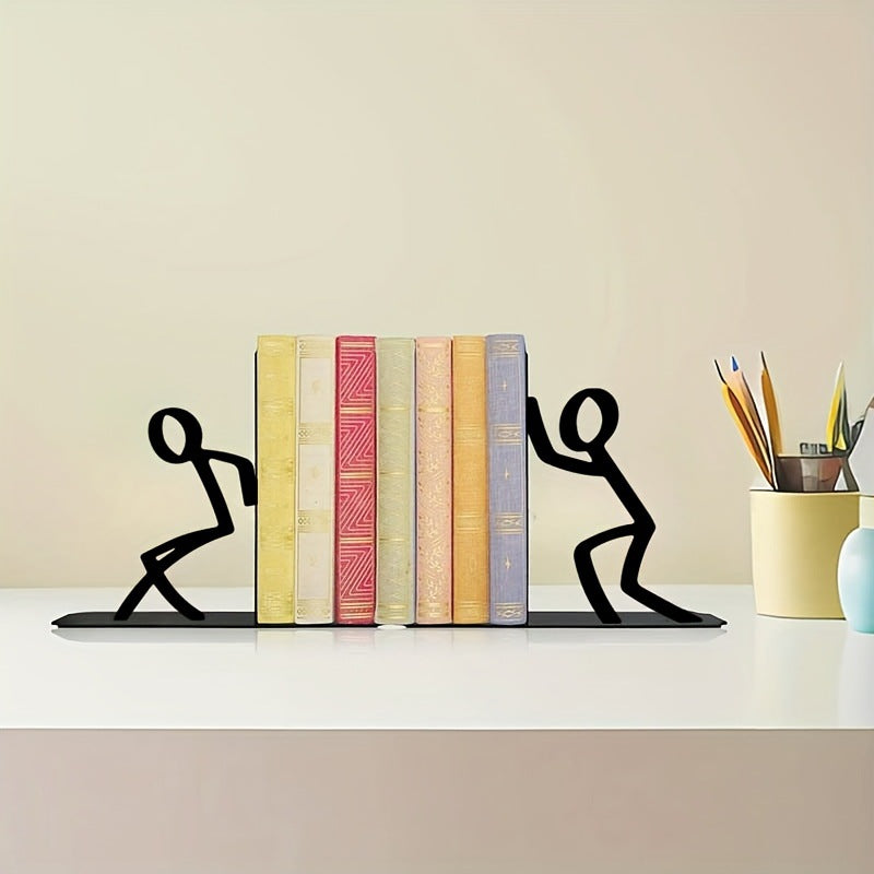 Dekorative Buchstützen mit verspieltem Figuren-Design