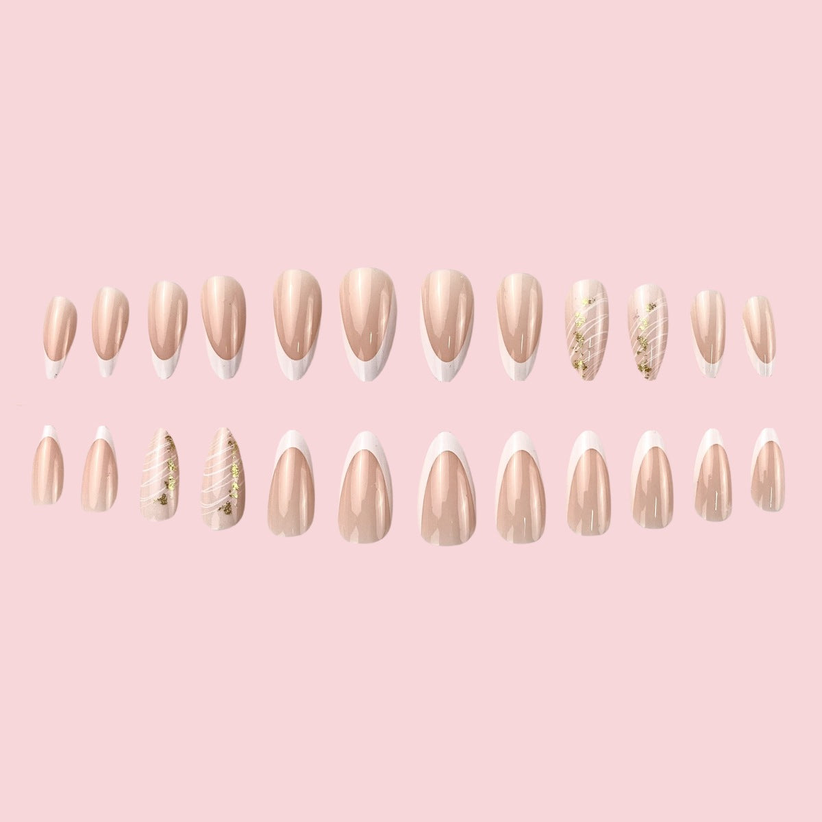 Elegantes französisches Spitzen-Nagelkunstdesign Brehn