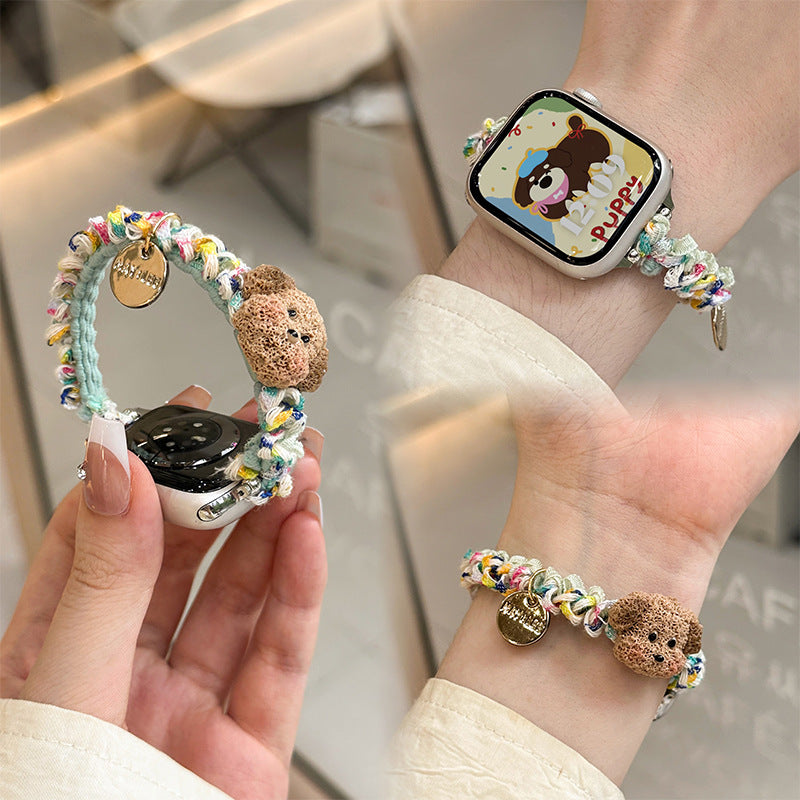 Süßer Plüschhund Charm Armband Brehn