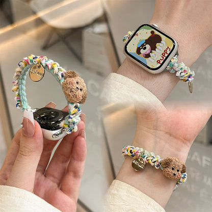Süßer Plüschhund Charm Armband Brehn