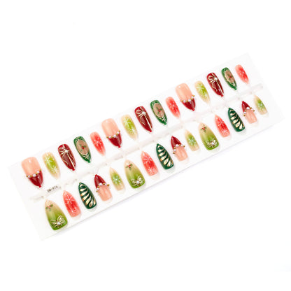 Festliches Feiertagsthema Press-On Nail Art Set Brehn 1790636400