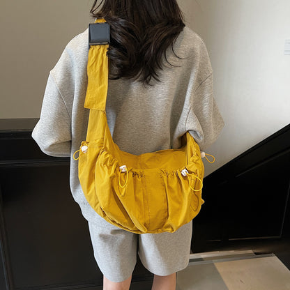 Lässige Kordelzug Hobo Schultertasche