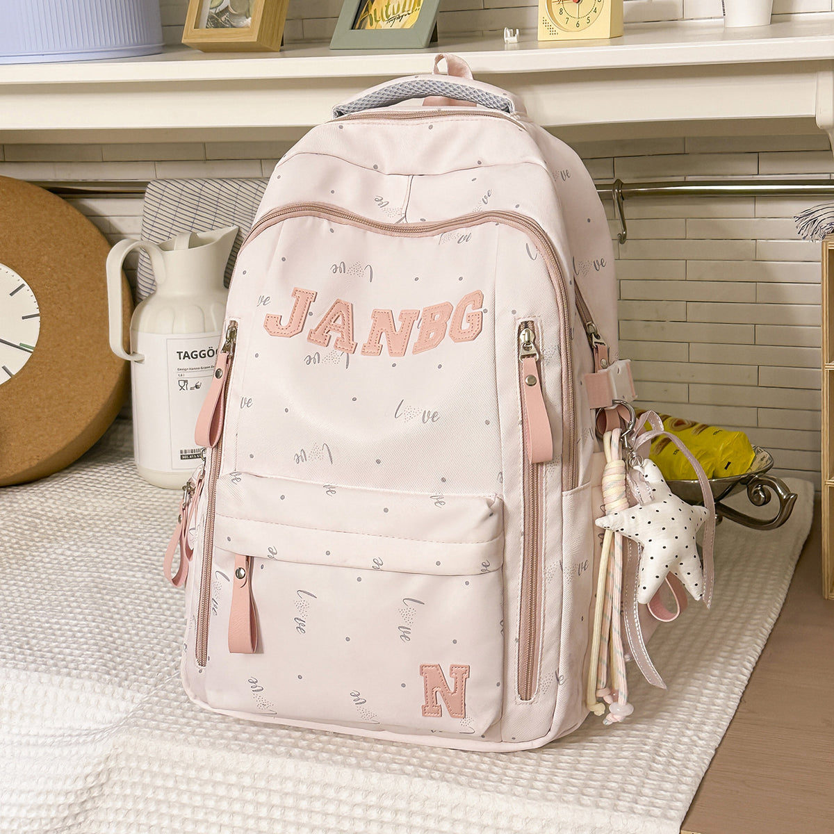 Stylische Undurchsichtige Stoff Rucksack Brehn