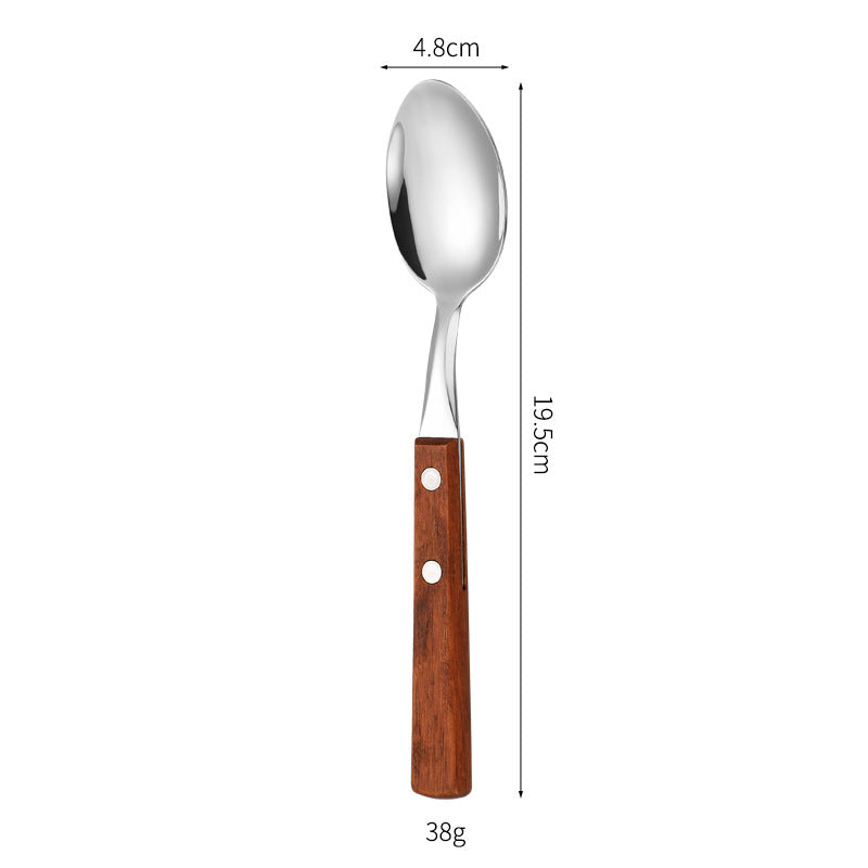 Dessertlöffel mit Ergonomischem Holzgriff Brehn
