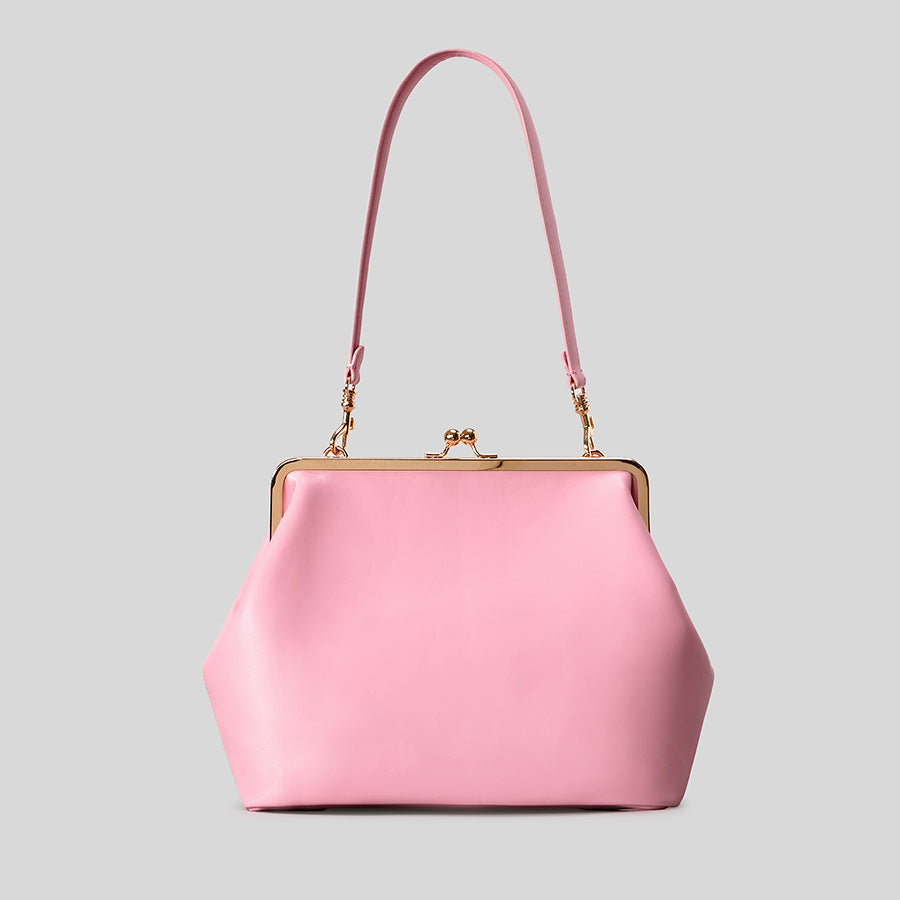 Elegante glänzende Krokodil-Effekt-Handtasche