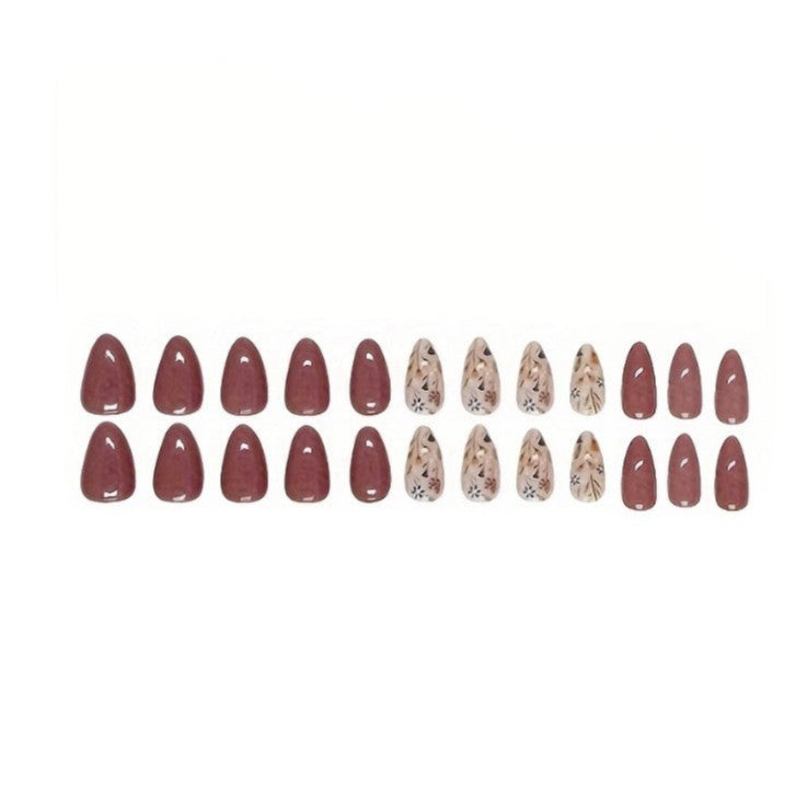 Blumenverziertes Nagelkunst-Set Brehn