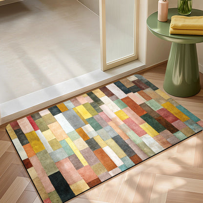 Künstlerischer geometrischer Bereichsteppich