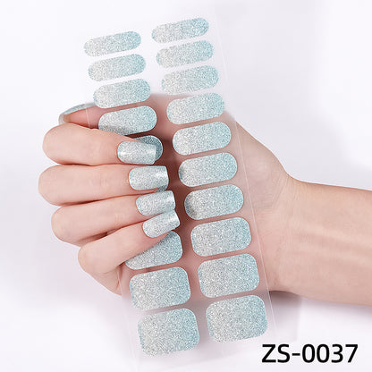 Glänzende Ombre-Nagelüberzüge