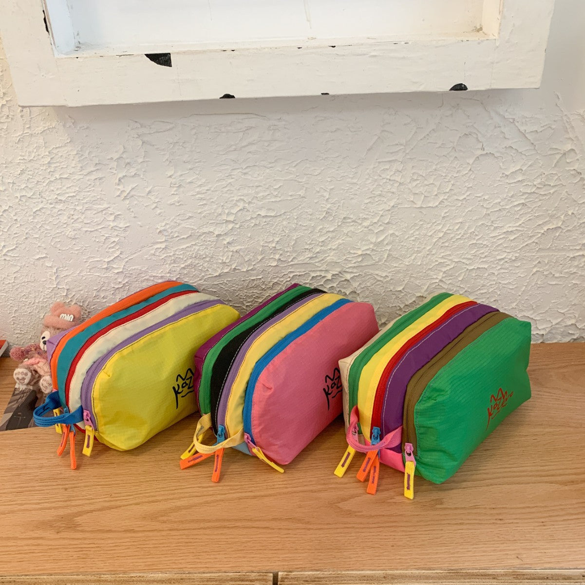 Multi-Reißverschluss Kosmetiktasche Brehn