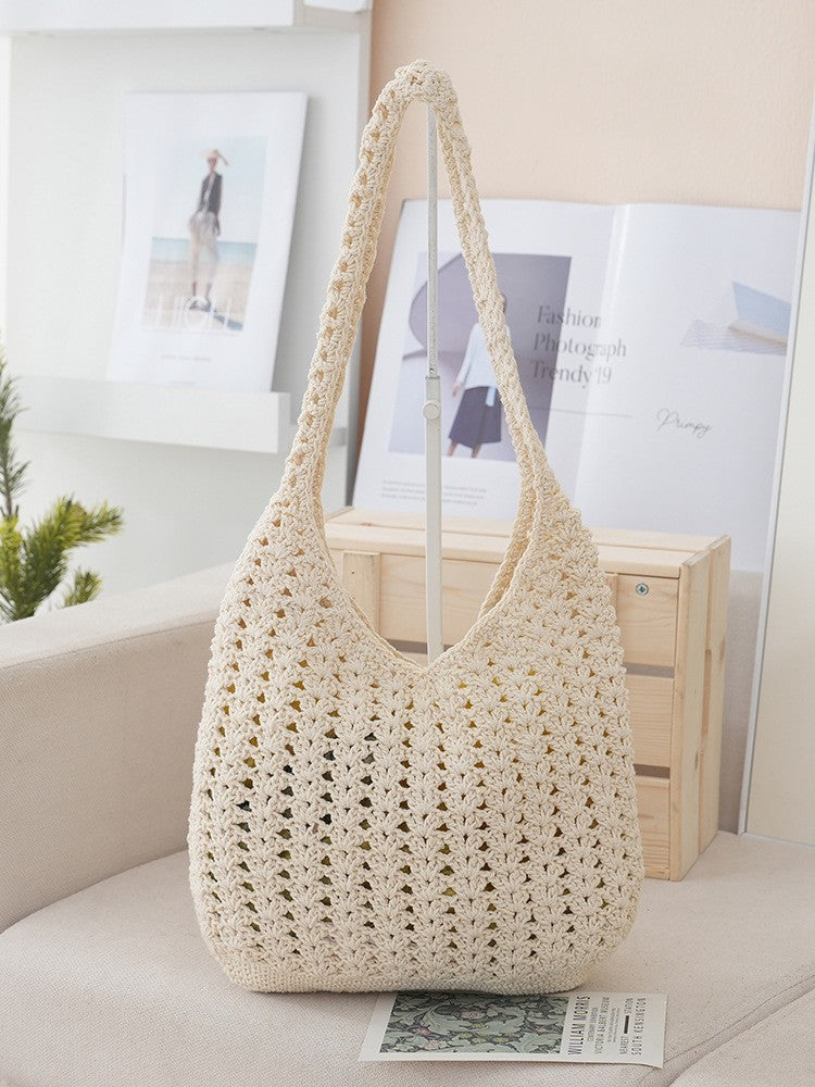 Handgefertigte Netz Schultertasche Brehn