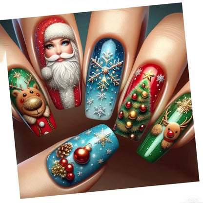 Festliches Winter-Themen Nagelkunst Set