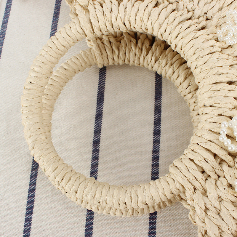 Korbtasche mit Floralem Designs Brehn