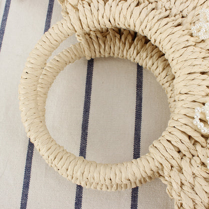 Korbtasche mit Floralem Designs Brehn