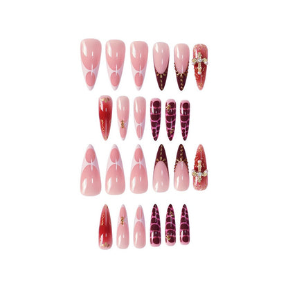 Elegantes Stiletto Press-On Nagelset Brehn