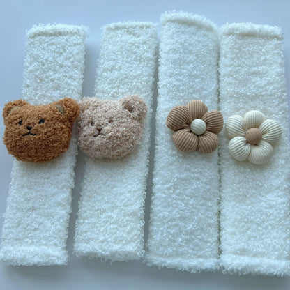 Plüsch Bouclé Blumen Stirnband