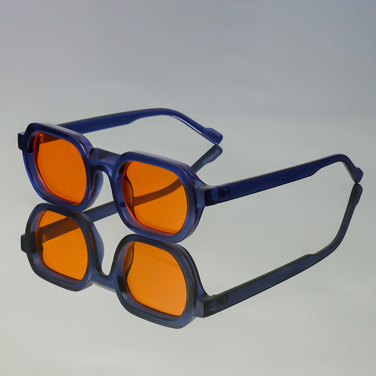 Damen modische Sonnenbrille im modernen Design mit breitem Rahmen Brehn