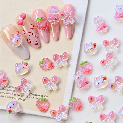 Dekorative 3D Nagelkunst Charms