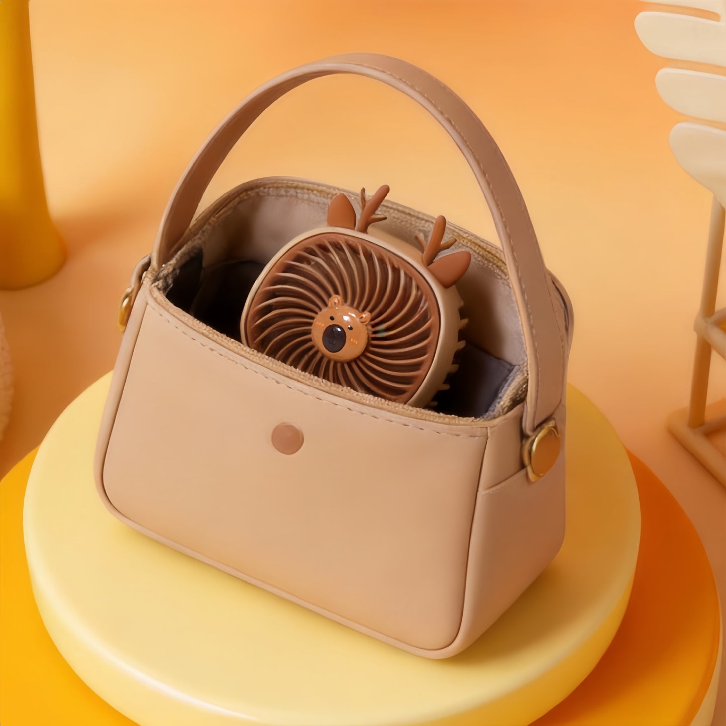 Damen Tragbarer Mini-Ventilator mit niedlichem Design Brehn