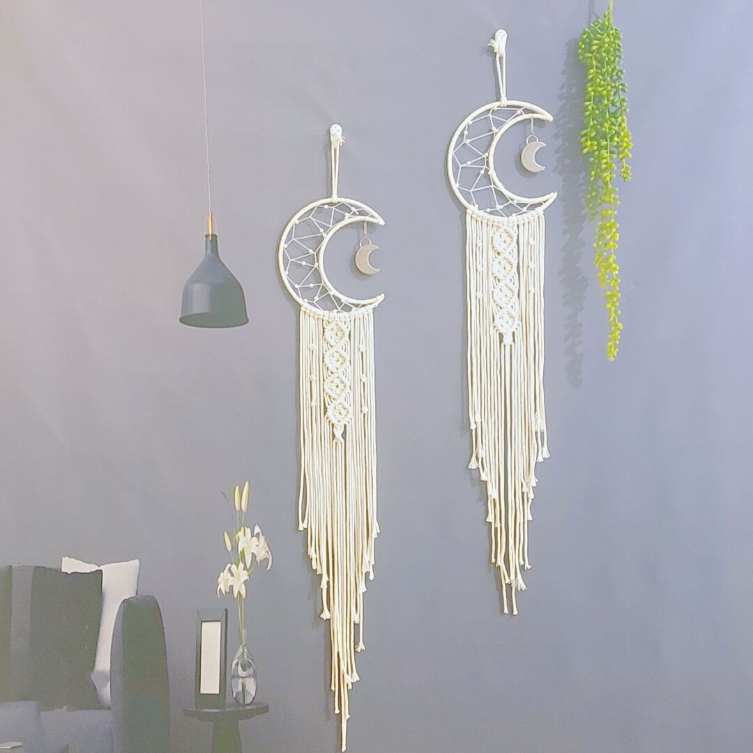 Macrame Mond Wandbehang Brehn
