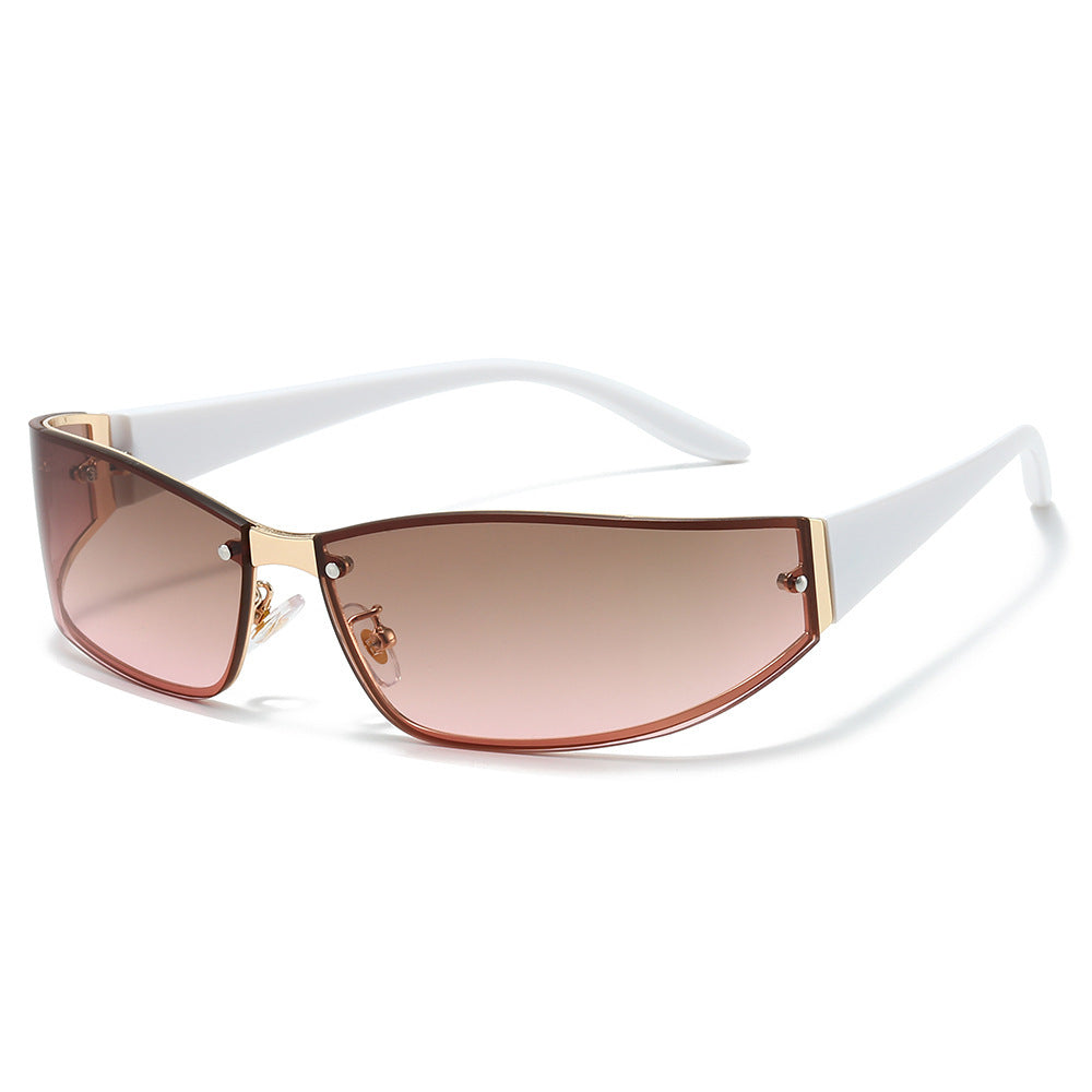 Stylische Cat-Eye Shield Sonnenbrille Brehn