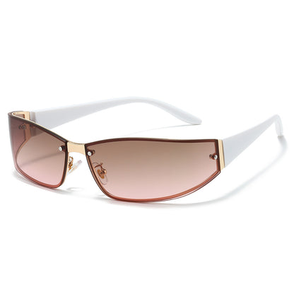 Stylische Cat-Eye Shield Sonnenbrille Brehn