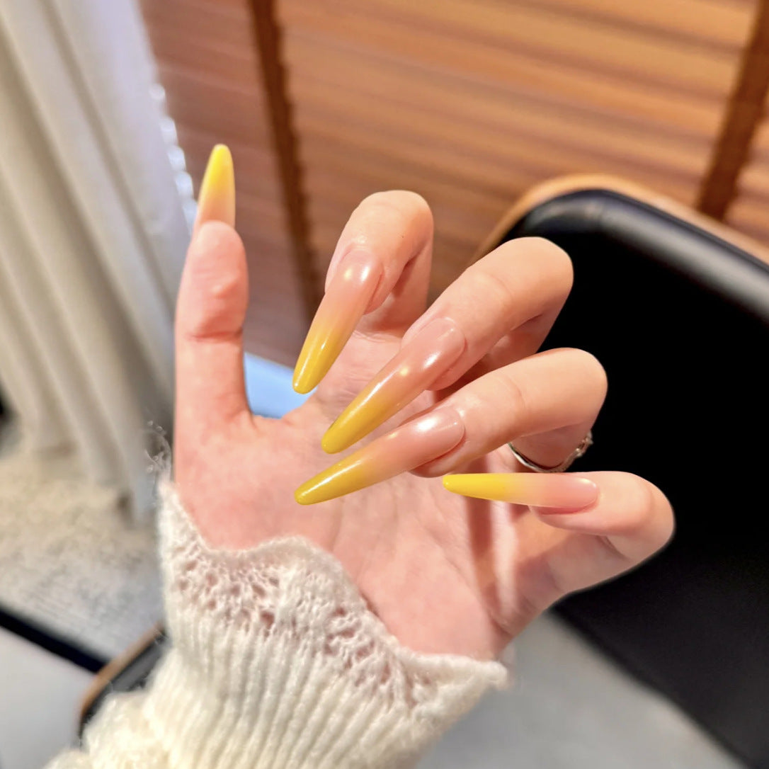 Gradient Stiletto Press-On Nails Brehn