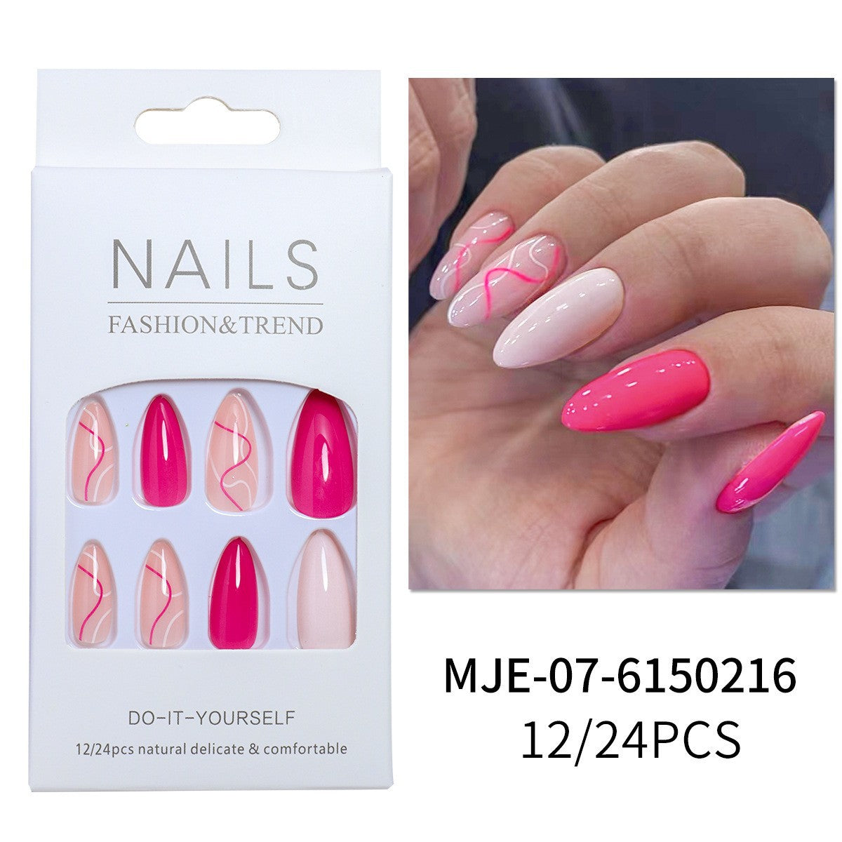 Kreatives Press-On Nageldesign Brehn