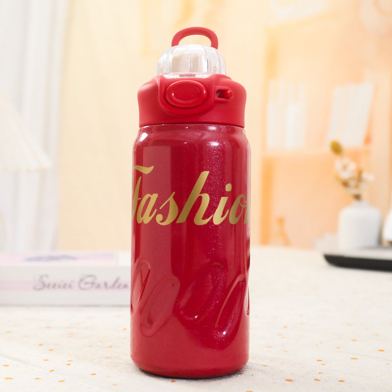 Damen Isolierte Trinkflasche mit praktischem Tragegurt Brehn