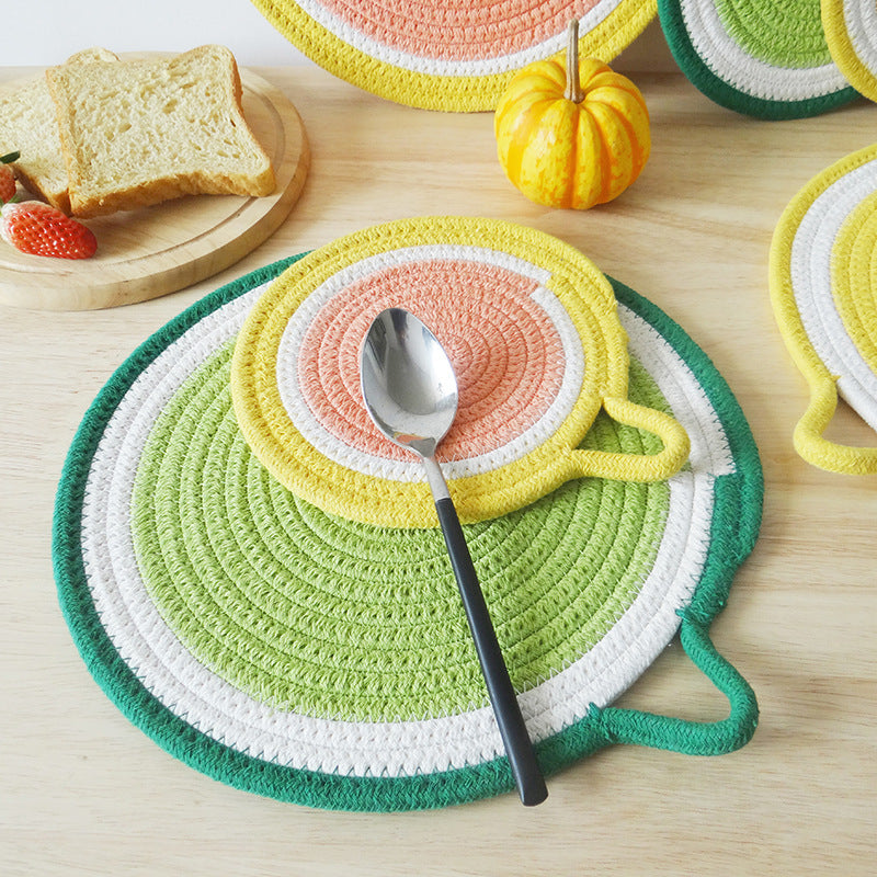 Verspielter Platzuntersetzer Im Wassermelonen-Design Brehn