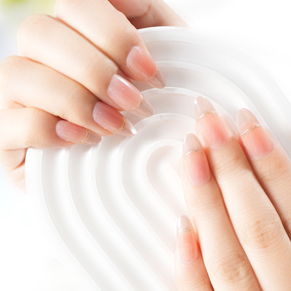 Elegantes French Tip Press-On Nagelset Brehn