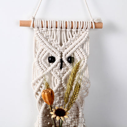 Macramé Eule hängender Blumentopf Brehn