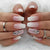 Elegante Ombre Press-On Nagelspitzen mit Strassakzenten Brehn