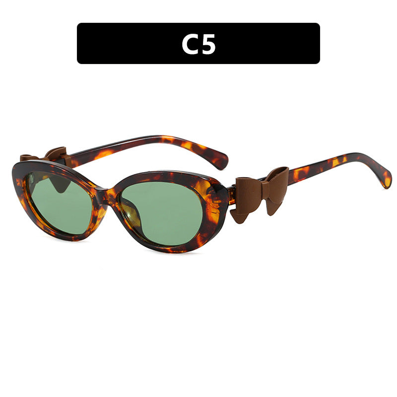 Damen modische Sonnenbrille mit verspieltem Schleifen-Design Brehn