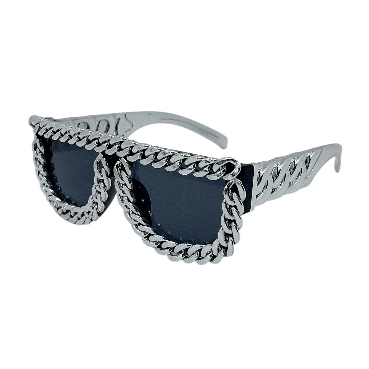Damen Sonnenbrille mit auffälligem Kettenrahmen Brehn