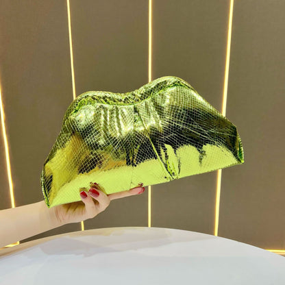 Metallic Geschopfte Clutch