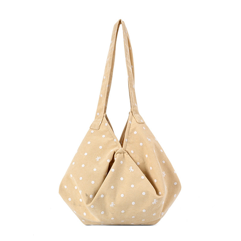 Moderne gepunktete Schultertasche