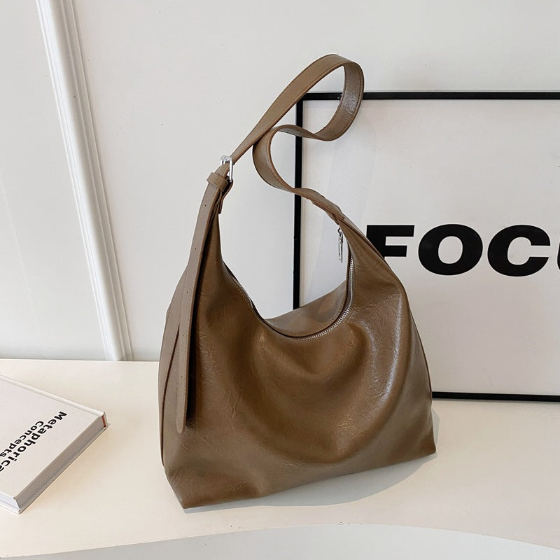 Weiche Leder Hobo-Handtasche Brehn