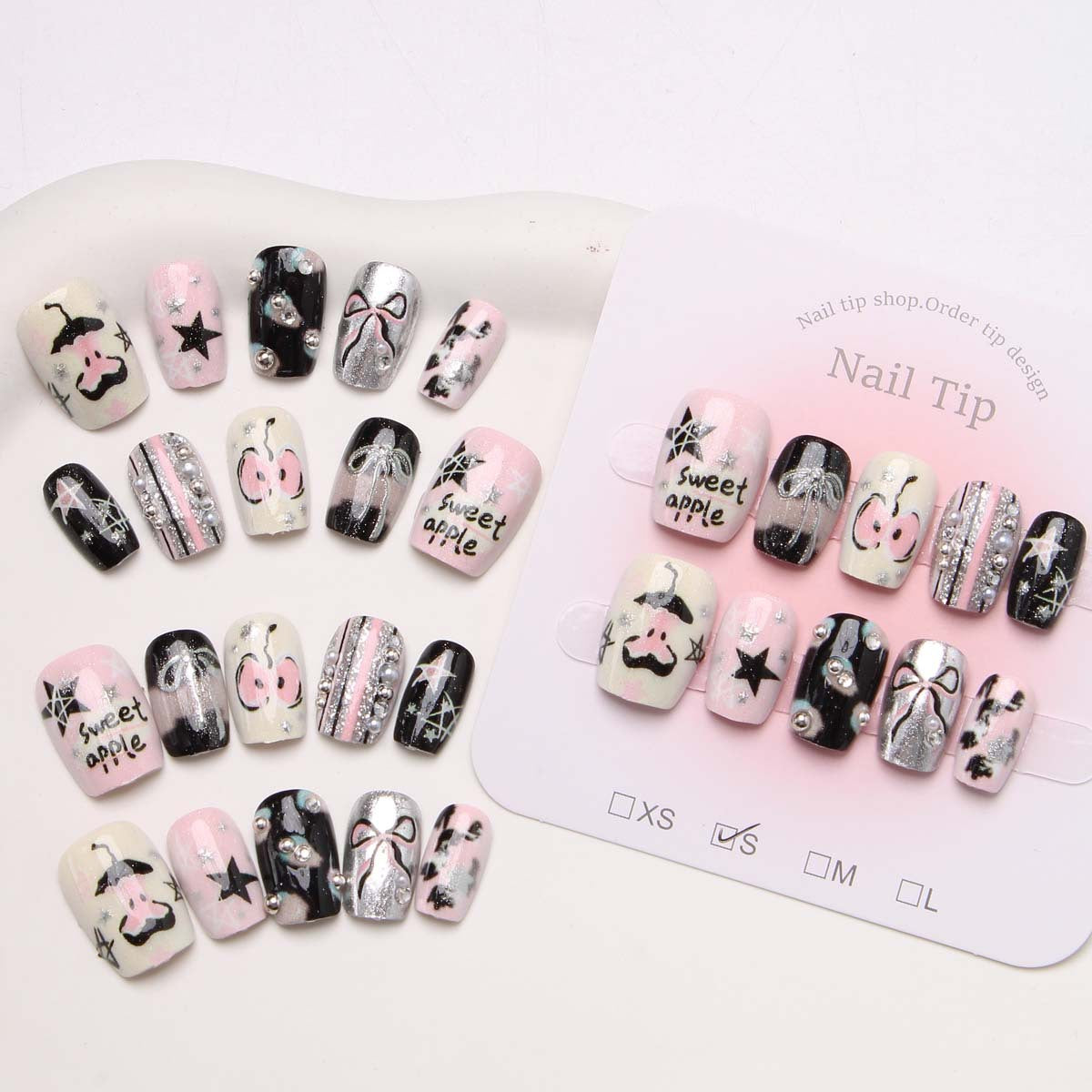 Artistic Press-On Nail Tips Set Brehn
