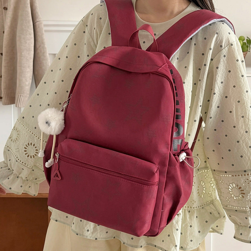 Stern-Bestickter Lässiger Rucksack Brehn