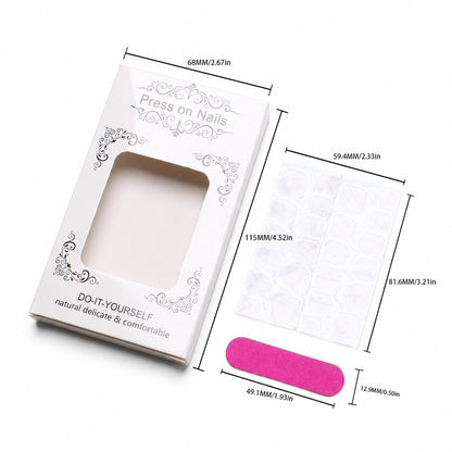 Elegante Press-On Fingernägel mit DIY Set Brehn