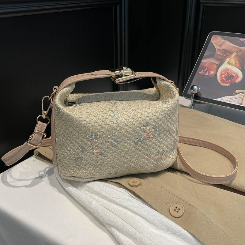 Bestickte Blumen Mini-Handtasche Brehn