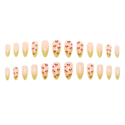 Kirschblüten-Themen Press-On Nagelset