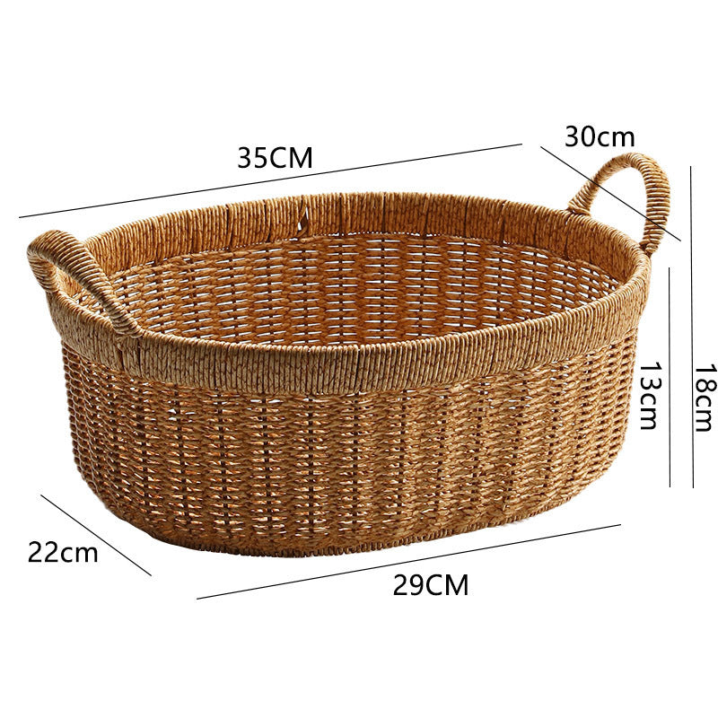 Handgefertigter Rattan Aufbewahrungskorb Brehn