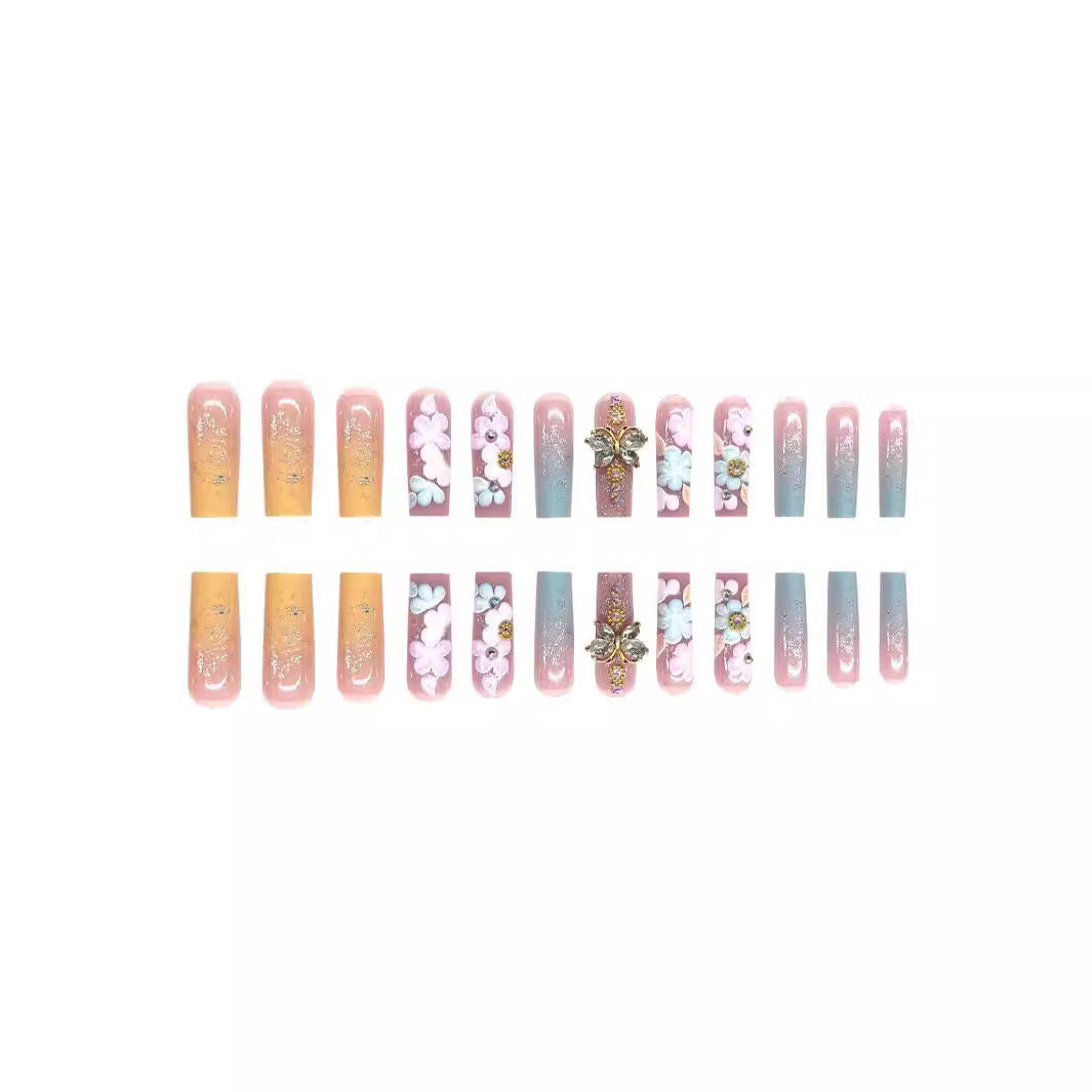 Blumen Artisan Press-On Nail Set Brehn