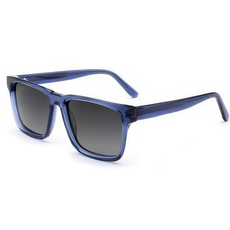Damen modische Sonnenbrille mit klarem Kunststoffrahmen und multifunktionalen Gläsern Brehn