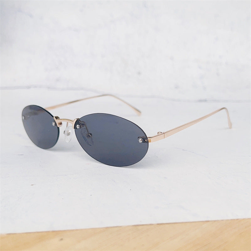 Minimalistische ovale Rahmenbrille Brehn
